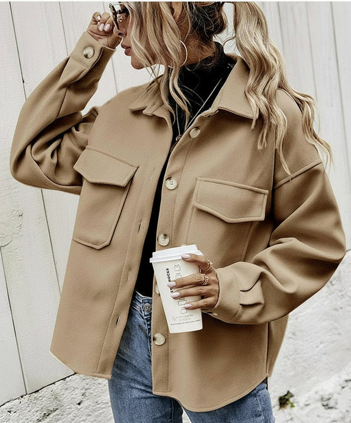 Manteau Douceur Contrastée | Raffinement moderne & confort absolu