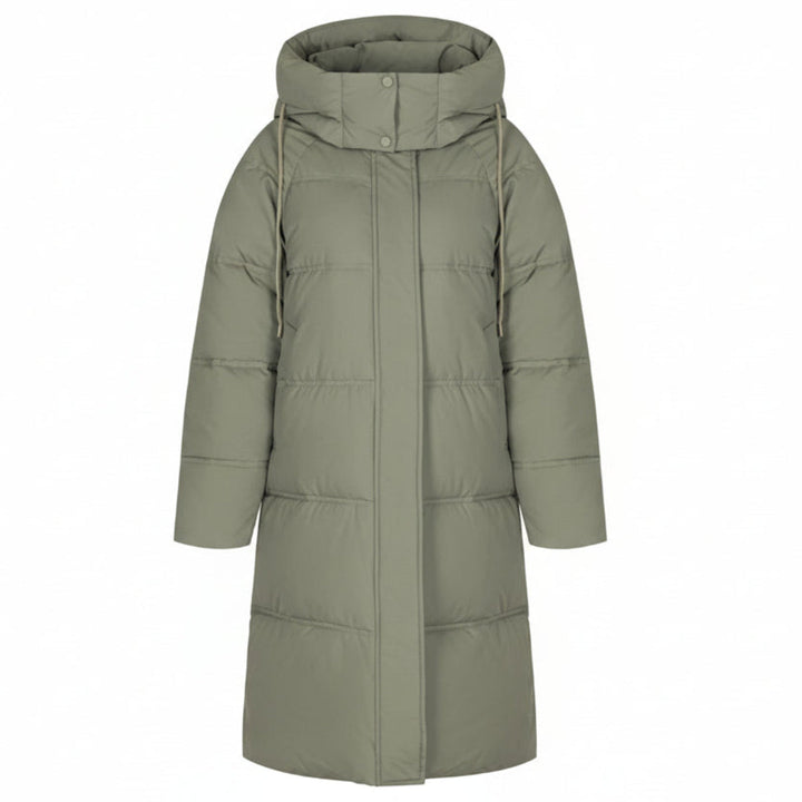 Manteau Long Matelassé à Capuche | Chaleur & élégance hivernale