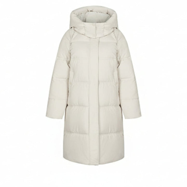 Manteau Long Matelassé à Capuche | Chaleur & élégance hivernale
