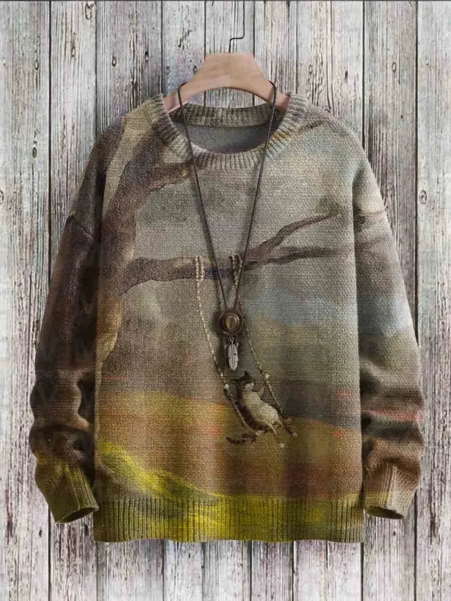 Pull Vintage Chat Adorable