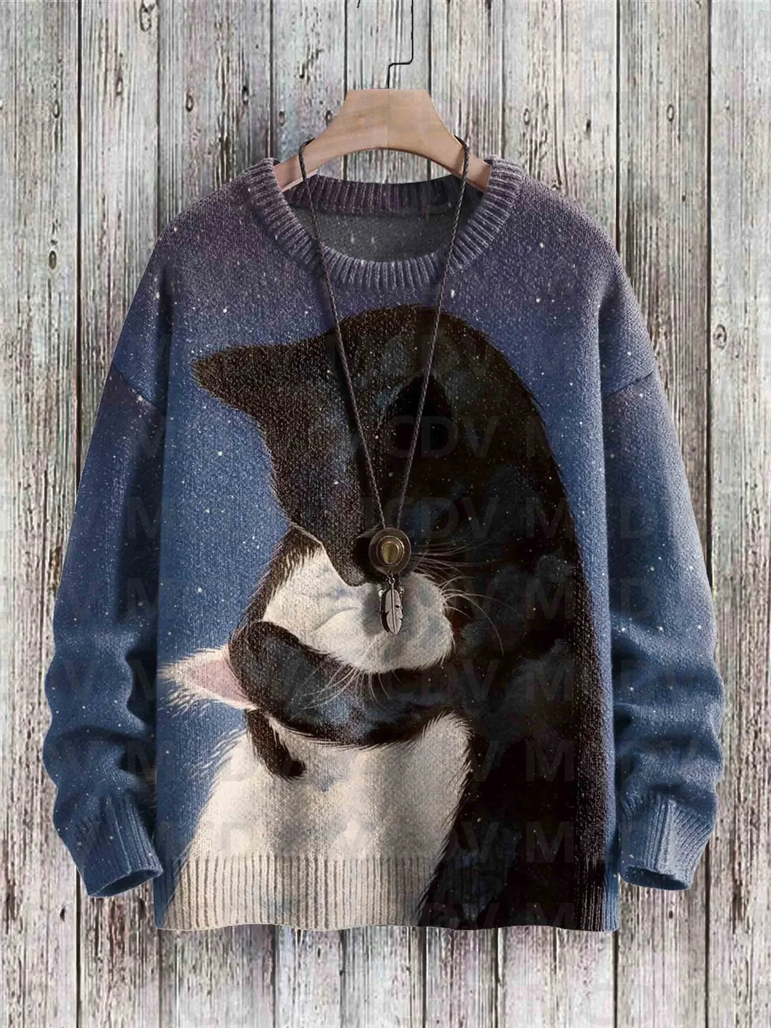 Pull Vintage Chat Adorable