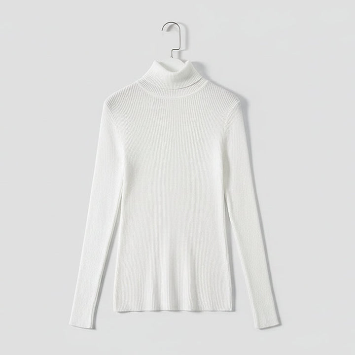 Pull Col Roulé Côtelé | Élégance douce & chaleur naturelle