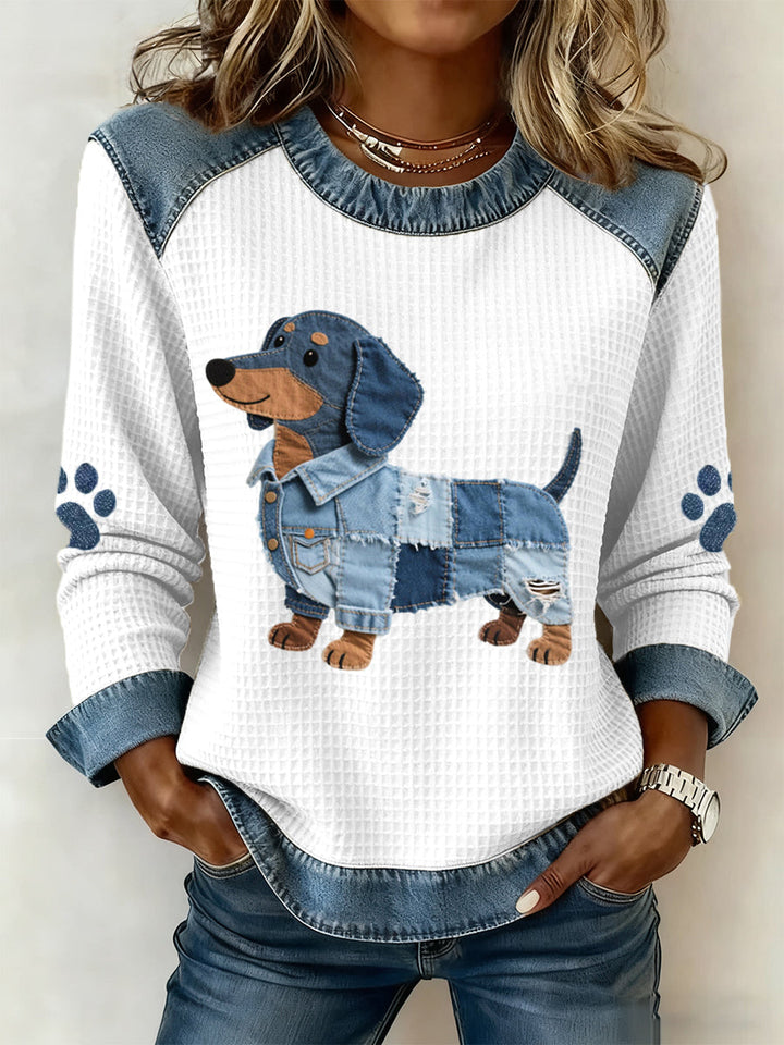 Fidèle brode | Blouse Chiot Patchwork Doux